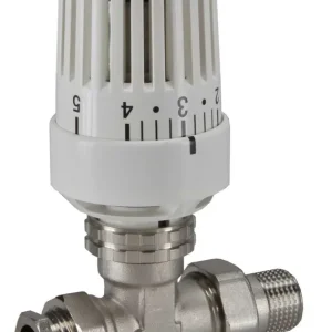 Premium Riko Thermostaatventiel + Knop Recht 1/2x15mm