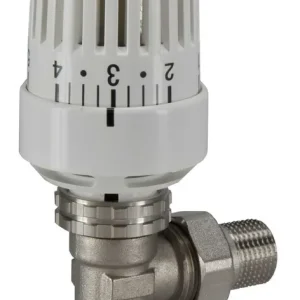 Gereduceerde Prijs Riko Thermostaatventiel + Knop Haaks 1/2x15mm