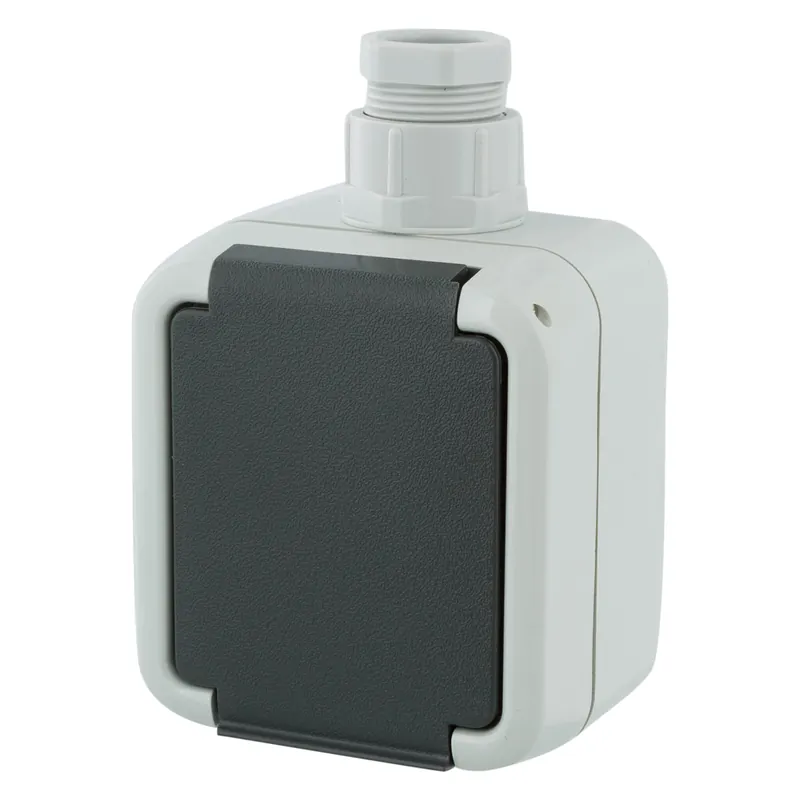 Peha Contactdoos Opbouw met Wartel M20 1-Voudig Randaarde (Grijs) Must-Have