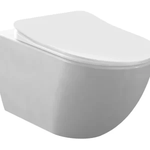 Creavit Rimoff Randloos Wandcloset met Bidet (Sproeier) - Mat Wit Lage Kosten