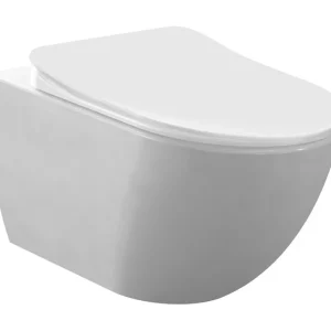 Shop Nu Creavit Design Wandcloset met Spoelrand en Bidet (Sproeier) - Mat Wit