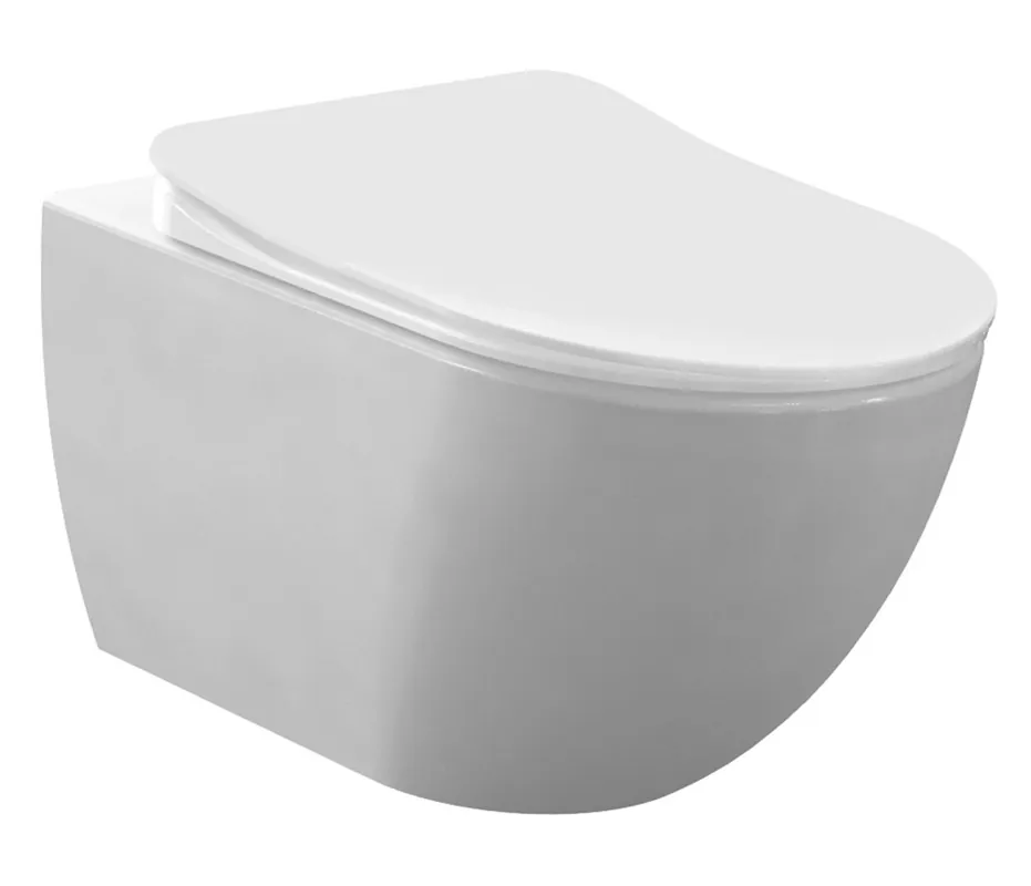Shop Nu Creavit Design Wandcloset met Spoelrand en Bidet (Sproeier) - Mat Wit