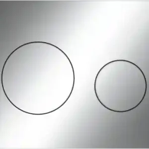 TECE Loop Toilet Bedieningsplaat voor DuoSpoeling - Chrome Koop Vandaag