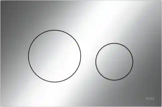 TECE Loop Toilet Bedieningsplaat voor DuoSpoeling - Chrome Koop Vandaag