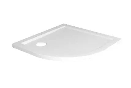 Wiesbaden Compo Douchebak - Kwartrond - Acryl - 90x90x4cm - Wit Premium
