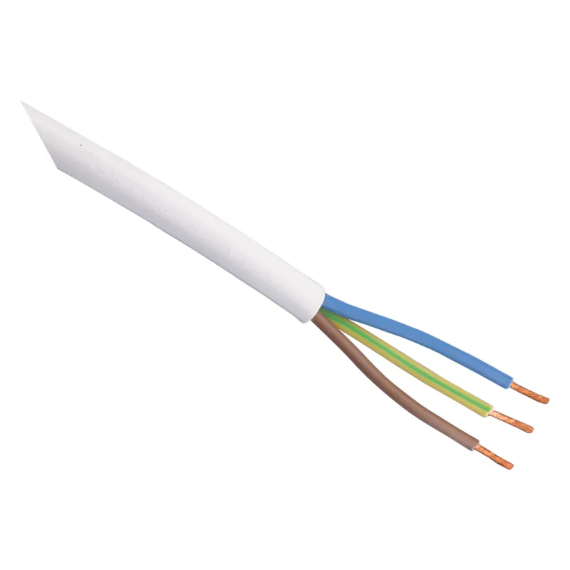 Huishoudsnoer VMVL - 3x1,0mm - 100mtr - Wit Koopje