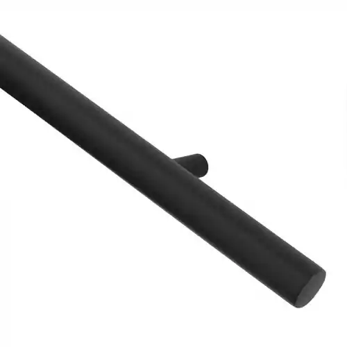 Exclusieve Aanbieding Trapleuning met Blinde Montage - Rond - 70cm - Mat Zwart Gepoedercoat