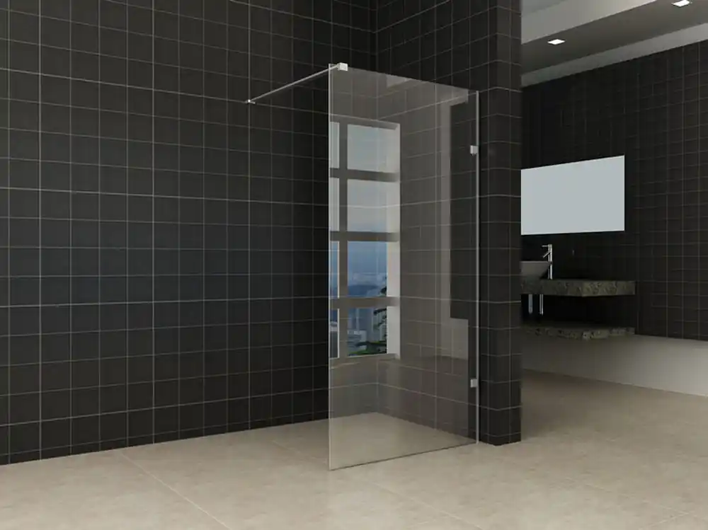 Favoriet Wiesbaden Less Profielloos Inloopdouche - Nano Coating - 8mm Helder Glas - 90x200cm - Geborsteld RVS