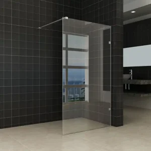 Wiesbaden Less Profielloos Inloopdouche - Nano Coating - 8mm Helder Glas - 100x200cm - Mat Wit Nieuw
