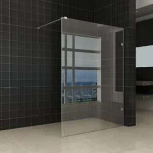 Wiesbaden Less Profielloos Inloopdouche - Nano Coating - 8mm Helder Glas - 120x200cm - Geborsteld Gunmetal Beperkt Aanbod