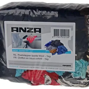 Anza Poetslap Tricot Bont 1kg zak Gereduceerde Prijs