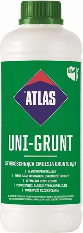 Atlas Uni-Grunt Universeel Primer Transparant 1L Laatste Versie
