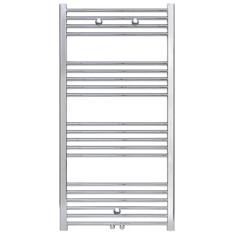 Belrad Handdoekradiator - Midden Aansluiting - 120x50cm - 376W - Chroom Bestseller