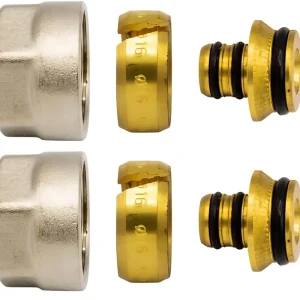 Belrad Klemkoppelingen 16mm - Nikkel - 2 stuks Rechtstreeks Van De Fabrikant