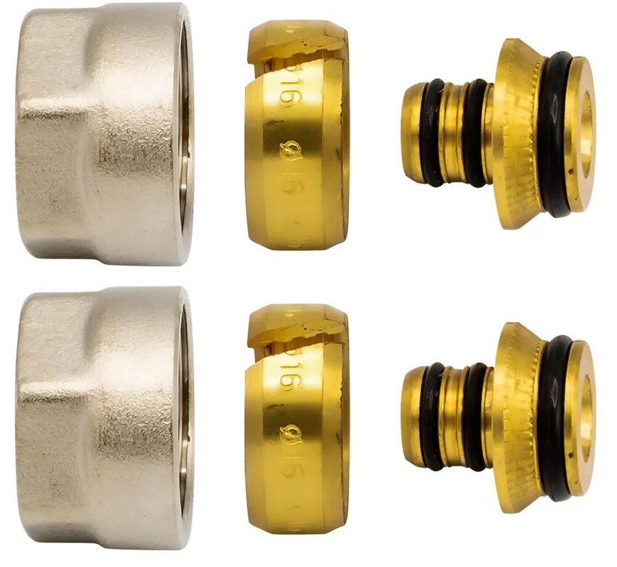 Belrad Klemkoppelingen 16mm - Nikkel - 2 stuks Rechtstreeks Van De Fabrikant