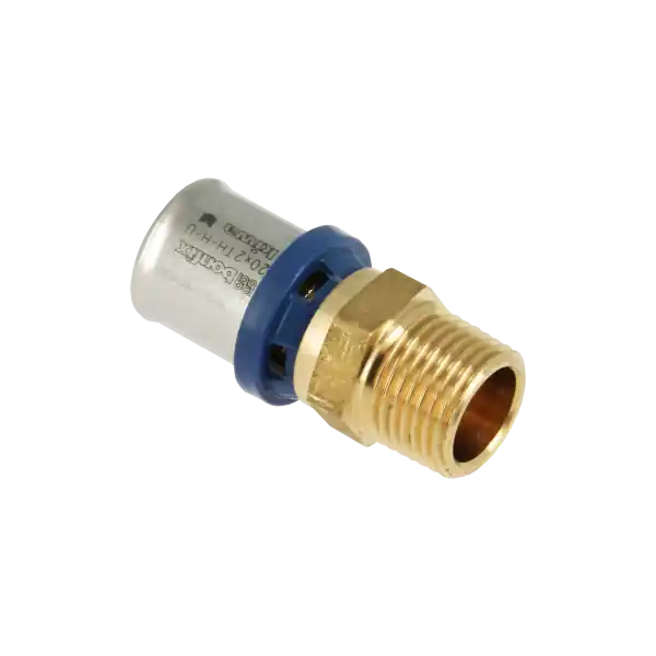 Bonfix Alu-Pers Puntstuk - Pers x Buitendraad - Messing - 20mm x 3/4" Populair
