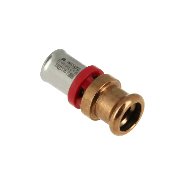 Beste Prijs Bonfix Alu-Pers Rechte Verloopkoppeling - Pers - Messing - 16x12mm