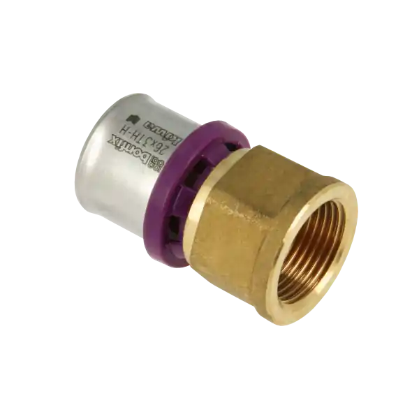 Bonfix Alu-Pers Schroefbus - Pers x Binnendraad - Messing - 26mm x 1/2" Snelle Levering
