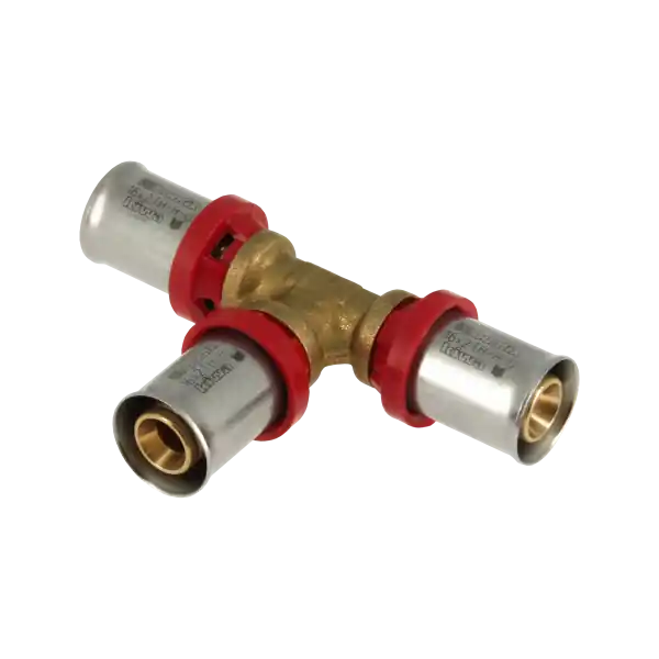 Bonfix Alu-Pers T-Koppeling - Pers - Messing - 16x16x16mm Favoriet