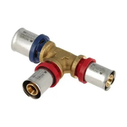 Bonfix Alu-Pers Verlopend T-Koppeling - Pers - Messing - 20x16x16mm Laatste Versie