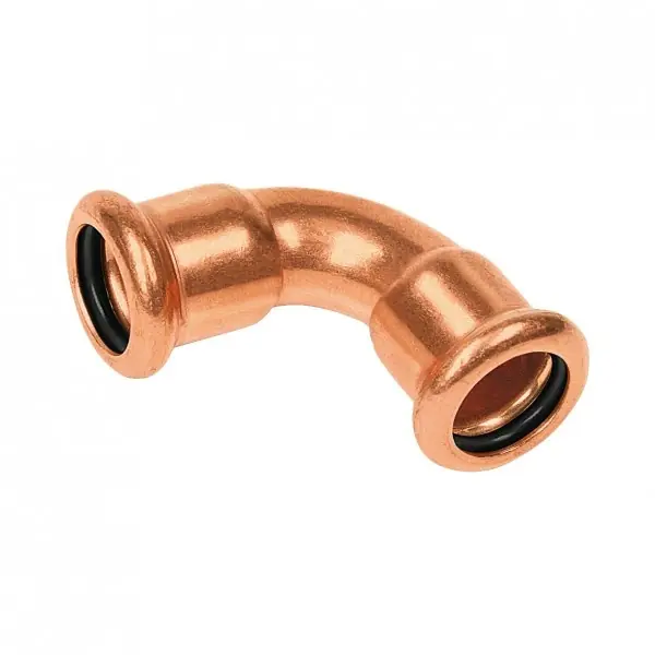 Bonfix Press Bocht 90° - Roodkoper - 22x22mm Gecertificeerd