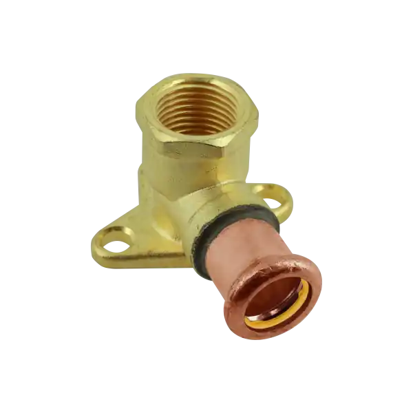 Bonfix Press Muurplaatkoppeling - Gas - Pers x Binnendraad - Roodkoper - 12mm x 1/2" Lage Prijs