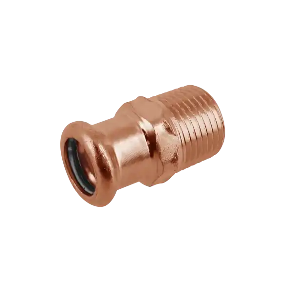 Superprijs Bonfix Press Puntstuk - Pers x Buitendraad - Roodkoper - 22mm x 1/2"