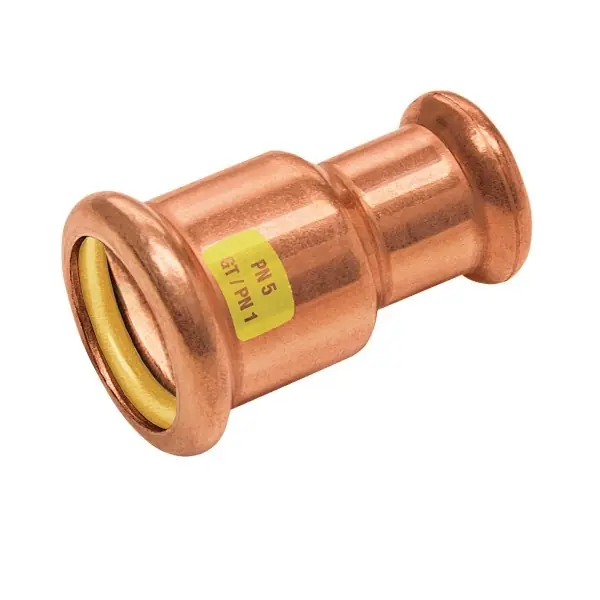 Lage Prijs Bonfix Press Verloopkoppeling - Gas - Roodkoper - Pers - 22x15mm