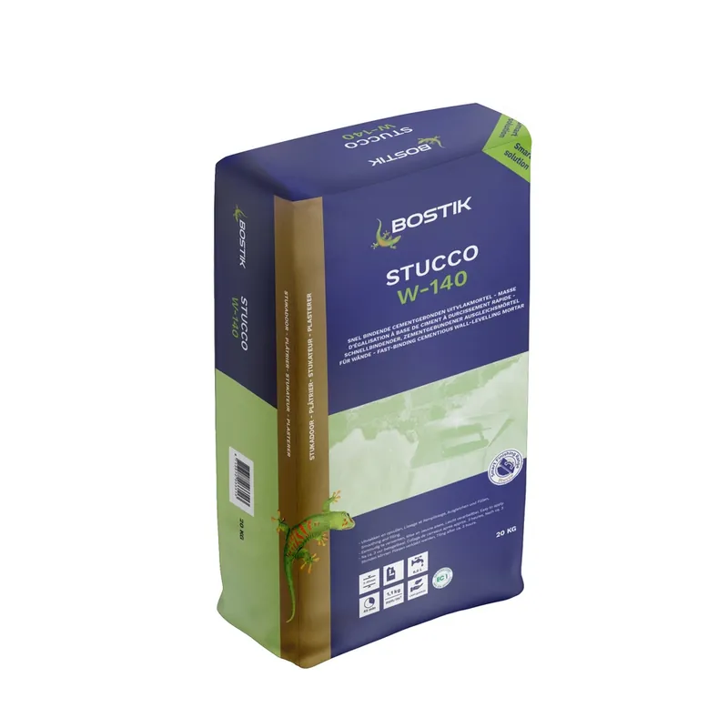 Rechtstreeks Van De Fabrikant Bostik Stucco W-140 Uitvlakmortel 20kg