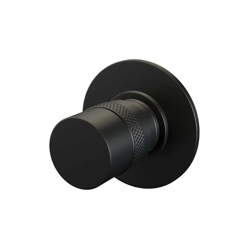 Brauer Black Edition Inbouw Stopkraan - Draaiknop - Mat Zwart Must-Have
