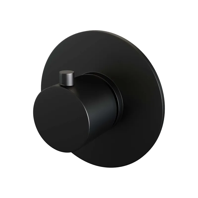 Beperkte Voorraad Brauer Black Edition Inbouw Thermostaat - Draaiknop - Mat Zwart