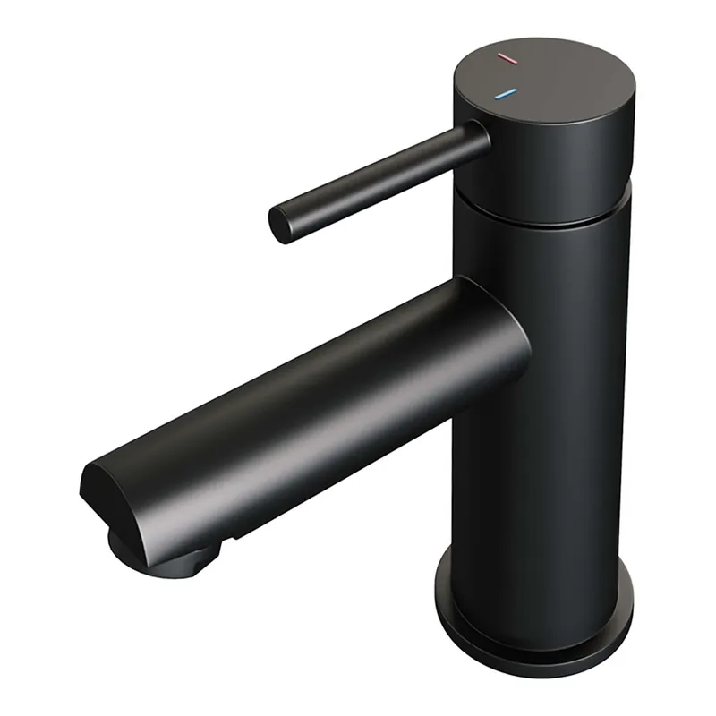 Laatste Versie Brauer Black Edition Opbouw Wastafelmengkraan - Laag - Hendel Model A - Mat Zwart