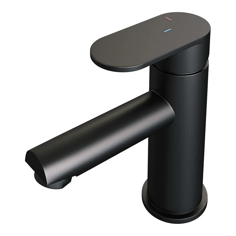 Korting Brauer Black Edition Opbouw Wastafelmengkraan - Laag - Hendel Model C - Mat Zwart