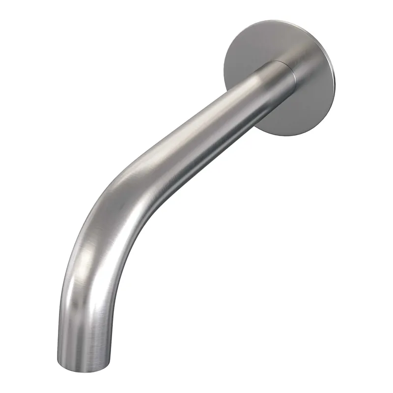Speciale Aanbieding Brauer Brushed Edition Gebogen Uitloop met Rozet - PVD - Geborsteld RVS