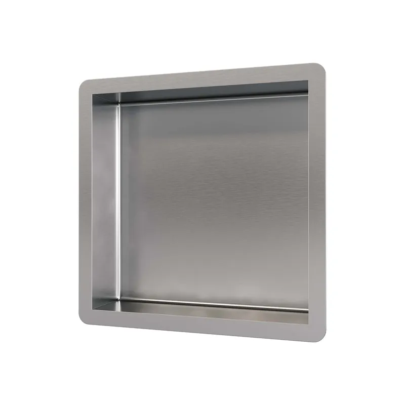 Korting Brauer Brushed Edition Inbouwnis - 30x30cm - PVD - Geborsteld RVS