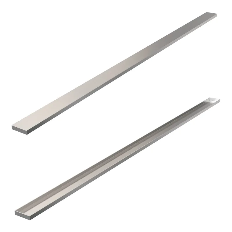 Betaalbaar Brauer Brushed Edition Multifunctioneel Tegelinlegrooster - 140cm - PVD - Geborsteld RVS