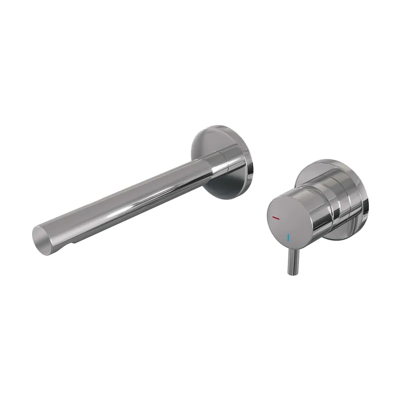 Bestseller Brauer Chrome Edition Inbouw Wastafelmengkraan met Rechte Uitloop & Rozetten - Model B1 - Hendel Rechts - Chroom