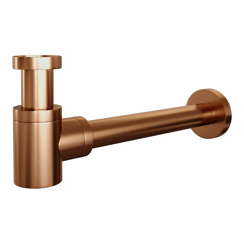 Brauer Copper Edition Design Sifon Comfact - PVD - Geborsteld Koper Finale Uitverkoop