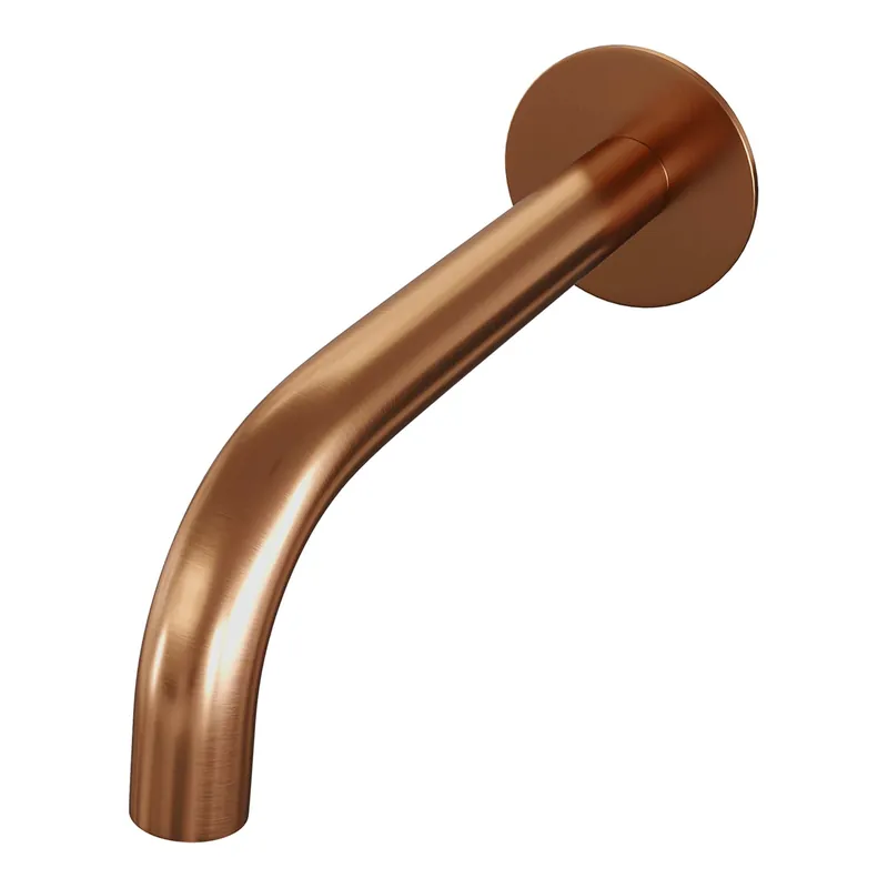Brauer Copper Edition Gebogen Uitloop met Rozet - PVD - Geborsteld Koper Nieuw