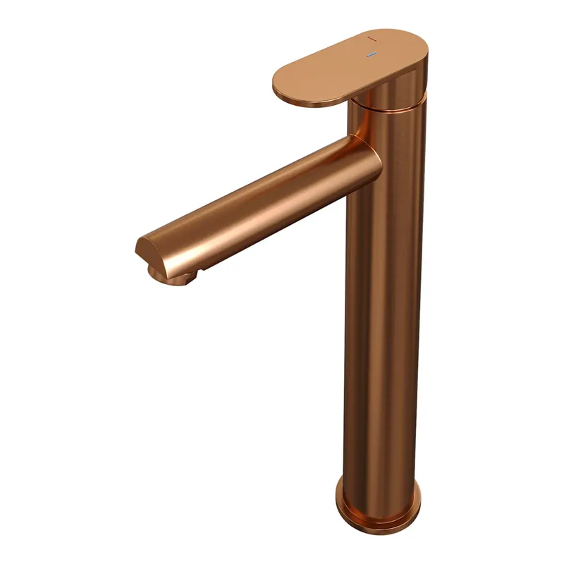 Brauer Copper Edition Opbouw Wastafelmengkraan - Hoog - Hendel Model C - Geborsteld Koper Koop Vandaag