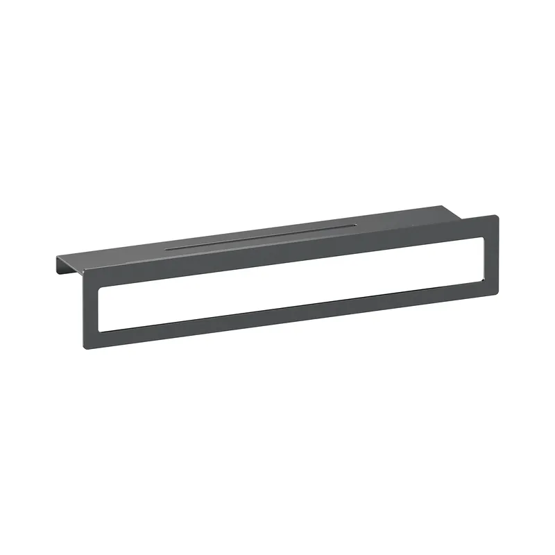 Premium Brauer Gunmetal Edition Handdoekrek met Planchet - PVD - Geborsteld Gunmetal