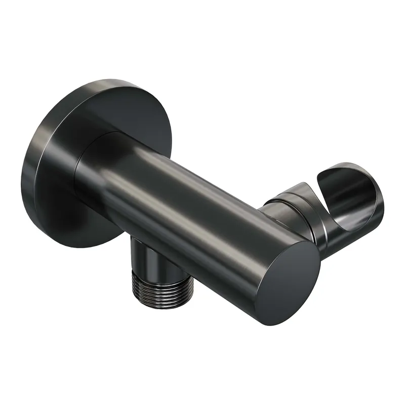 Fabrieksprijs Brauer Gunmetal Edition Wandhouder met Watertuitlaat - PVD - Geborsteld Gunmetal