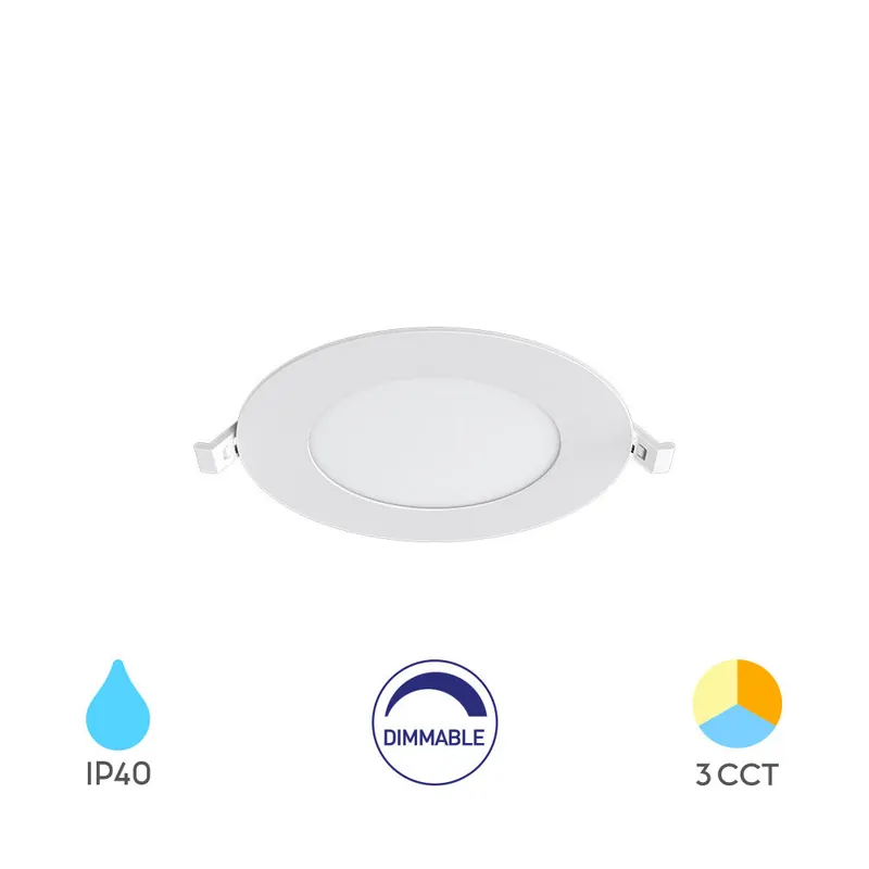 Braytron LED Inbouw Spot - Dimbaar - Rond - 6W - IP40 - CCT - Wit Bestseller