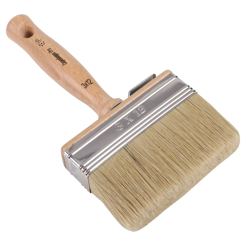 Rechtstreeks Van De Fabrikant Copenhagen Pro Blokwitter - Plat - Wit Chinees Varkenshaar - 3x12cm