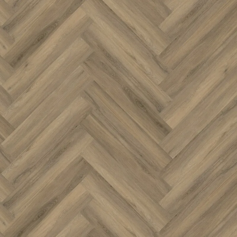 Floorlife YUP Herringbone Klik PVC Visgraat Vloer met Geïntegreerde Ondervloer - Light Brown Gecertificeerd