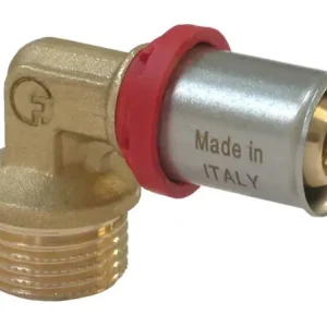 Koop Vandaag Fornara ForPress Kniekoppeling - Pers x Buitendraad - Messing - 16mm x 1/2