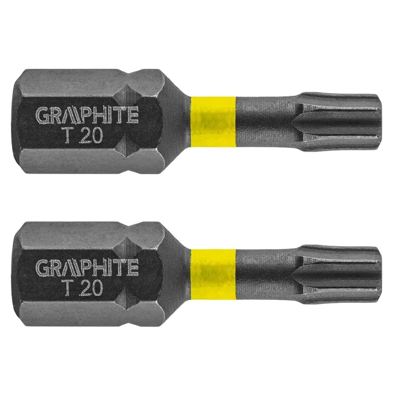 Korting Graphite Impact Bit T20 x 25 mm - 2 stuks