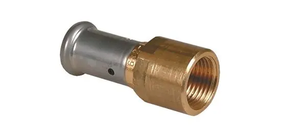 Goedkoop Henco Rechte Koppeling - Pers x Binnendraad - 16mm x 1/2"