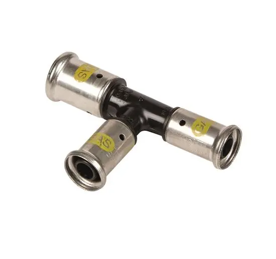 Weekendaanbieding Henco Verlopend T-Koppeling - Gas - Pers - Kunststof - 20x20x16mm