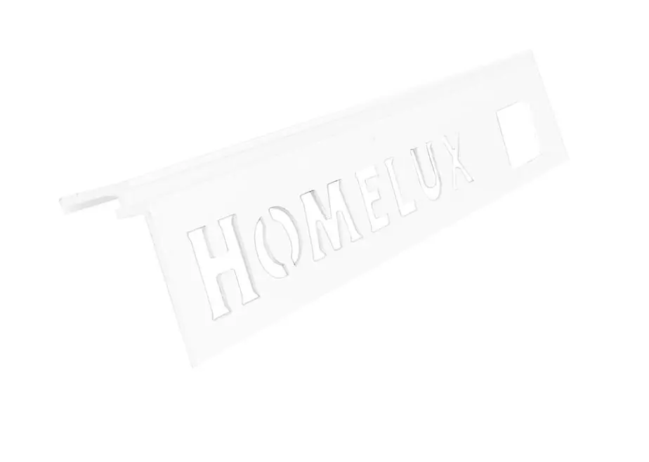 Homelux Tegelprofiel Aluminium Recht met Voegrib - 11mm - 270cm - Wit Bestseller